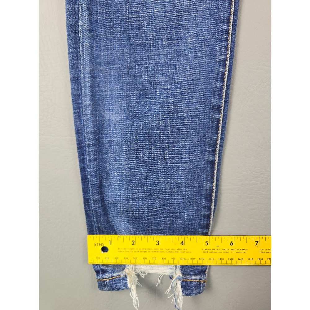 BKE Billie High Rise Ankle Skinny Distressed Jeans Blue Size 28 - Picture 13 of 13